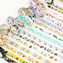 Multi-color Lengthen 7m Washi Tape Scrapbooking Decorative Adhesive Japanese Stationery Sticker Masking Tape 2024 - buy cheap