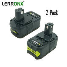 Литий-ионный аккумулятор LERRONX для электроинструментов Ryobi ONE P100 P102 P103 P104 P105 P106 P107 P108, 2 шт., 18 в, 4,0 Ач 2024 - купить недорого