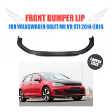 Carbon Fiber Front Bumper Spoiler Splitters Apron for Volkswagen VW Golf 7 VII MK7 GTI Bumper 2014 - 2017 2024 - buy cheap