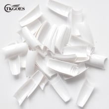 TKGOES 500PCS/PACK Beauty Color White False Acrylic Nail Tips Plastic French Nail Tips False Acrylic Nail Art Tips Free Shipping 2024 - buy cheap