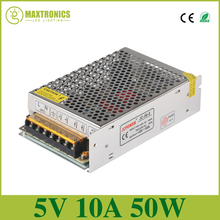 5V 10A 50W Switching Power Supply Driver for 5V WS2812B WS2801 LED Strip Light AC 100-240V Input to DC 5V  Free shipping 2024 - buy cheap