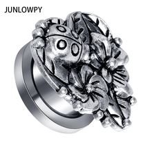 JUNLOWPY Stainless Steel Ear Plugs Screw Fit Flesh Tunnel 6mm-18mm Expander Lobe Stretcher Gauge Piercing Body  Jewelry 70pcs 2024 - buy cheap