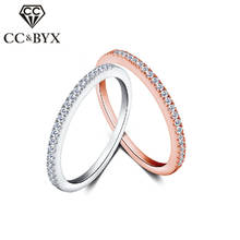Small Slim Cute Rings For Women Rose Gold/White Gold color CZ Fashion Jewelry Austrian Crystal Ring Bijoux CC505 2024 - buy cheap