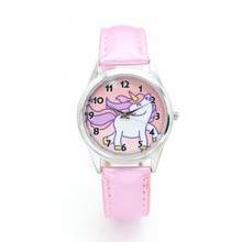 Reloj con diseño de unicornio para niños, pulsera de cuarzo con diseño de dibujos animados 2024 - compra barato