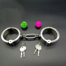 HOT SALE Metal Sex Toys Stainless Steel Handcuffs for sex and hand cuffs sex toys Locked fetish bdsm bondage kit erotic toy 2024 - buy cheap
