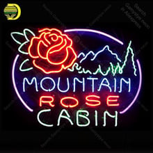 Rose Cabin with Mountain NEON SIGN REAL GLASS Tubes BEER BAR PUB Sign LIGHT SIGN STORE DISPLAY ADVERTISING LIGHTS lamp for sale 2024 - buy cheap