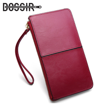 Leather Women Wallets Zipper Fashion Candy Color Leather Women Clutch Bag Coin Purse Evening Bags HB-173 2024 - buy cheap