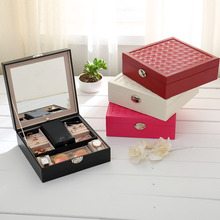Multi-funcional organizador anel titular casos de embalagem caixa de presente jóias expositor caixão para decorações femininas caixa de jóias 2024 - compre barato