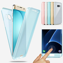 360 Full body Case For Samsung Galaxy S9 S8 A6 A8 Plus 2018 S5 S6 S7 Edge A3 A5 A7 2016 J3 J5 Pro J7 2017 Soft Clear TPU Coque 2024 - buy cheap