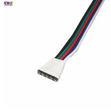 (Бесплатная доставка) для светодиодной ленты RGBW RGB + теплая/белая 5050 Светодиодная лента 5-контактный разъем «мама» с кабелем длиной 15 см 2024 - купить недорого