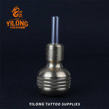 YILONG 1pcs Hot Sale 30mm Knurled Twist Self-Lock Stainless steel grip Tattoo Grips For Tattoo Machine Gun  Free Shipping 2024 - buy cheap