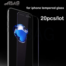 20pcs ABAG Super Thin Tempered Glass Round Border High Transparent Screen Protector Film for iPhone X 8 7 6 5 with Clean Tools 2024 - buy cheap