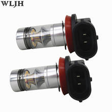 WLJH 2X 100W 1000lm H8 H11 Led Lamp Projector Lens Car Fog Driving Light Bulb for BMW E71 X6 M E70 X5 E83 F25 X3 White 12v 24v 2024 - buy cheap