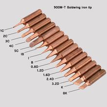 10pcs/lot Soldering iron Tip sting 900M series Lead-free pure copper soldering tips for hakko 936 soldering iron high quality 2024 - buy cheap