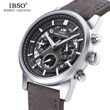 IBSO Brand New Hollow-Carved Mens Watches 2021 Calendar Stopwatch Multifunction Sports Quartz Watch Men Classical Style For Men 2024 - buy cheap