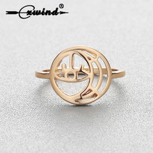 Cxwind 2018 новые женские полые геометрические кольца Турецкий Дурной глаз Модные Изящные Потрясающие простые обручальные кольца 2024 - купить недорого