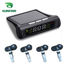 Sistema de alarma de seguridad de coche inteligente, Sensor interno de energía Solar, TPMS, pantalla LCD Digital 2024 - compra barato