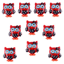 50pcs Lovely Owl Resin Scrapbooking Hair Bow Clip Center Crafts Embellishment Charms Cabachons 2024 - buy cheap