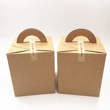 20 pcs kraft paper rectangular box wedding candy / biscuit / chocolate box DIY handmade gift box accept customization 2024 - buy cheap