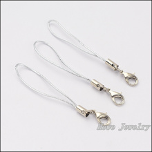 100 Pcs Per Lot white color Cell Phone Lanyard Cords Strap Lariat Mobile Lobster Clasp    65mm/2.56'' 2024 - buy cheap