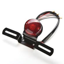 Motorcycle Brake Rear License Plate Bracket Tail Light New Universal 12V Red Lens Motorcycle Tail Light  1PCS 2024 - buy cheap