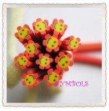 B-03 envío gratis 100 piezas 5mm en forma de flor de arcilla caña de lujo de Arte de uñas de arcilla de polímero de caña 2024 - compra barato