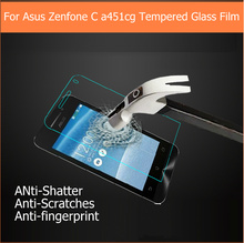 Shuicaoren película protetora de vidro temperado de alta qualidade 9h, película protetora à prova de explosão para asus zenfone c zc451cg 2024 - compre barato