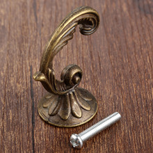1Pc 45*24mm Antique Bronze Hooks Zinc Alloy Wall Hanger Hat Coat Clothes Hook Bathroom Kitchen Furniture Hook Hanger 2024 - buy cheap