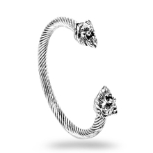 MQCHUN New Vintage Silver Plated Leo Lion Head Bracelet Men Charm Bracelets Jewelry -25 2024 - buy cheap