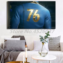 Fallout-pósteres sobre lienzo para decoración del hogar, pintura, imágenes de pared para oficina, sala de estar, 76 Power Armor 2024 - compra barato