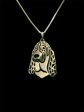 Trendy personalized Basset hound pendant women gold silver plated statement necklace 2024 - buy cheap