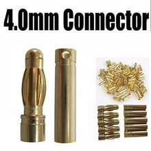 100 pairs/a lot 4mm Gold Bullet Banana high performance Connector Plug for RC Battery DU0084 2024 - buy cheap