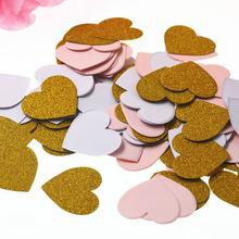 100pcs Star Heart Table Confetti Sprinkles Birthday Party Wedding Decoration Pink Black Silver Gold Confetti Paper Crafts 2024 - buy cheap