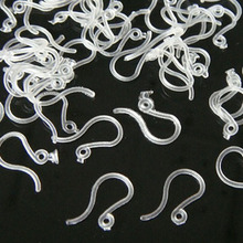 1000pcs Hypoallergenic Plastic Earring Hooks clear Great for Anyone with metal allergies, metal free, jewelry supplies finding 2024 - buy cheap