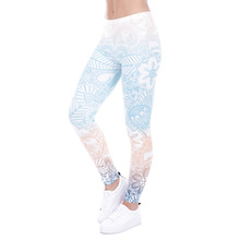 Leggings For Women 2021 Classic 3D Print Aztec Ombre Leggins Mid-Waist High Quality Elastic Pant Fitness Legging HYK-147 2024 - buy cheap