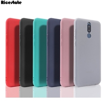 Capa de silicone colorida fosco para 10 mate 10 lite, nova 2i, proteção macia, fosco 2024 - compre barato