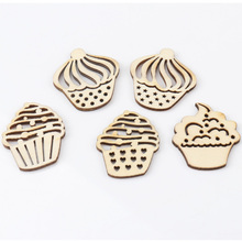 Natual Cake Pattern Wooden Scrapbooking Art Collection Craft for Handmade Accessory Sewing Home Decoration 30mm 20pcs MZ169 2024 - buy cheap