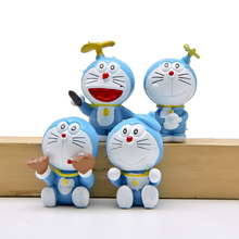 4pcs/lot Cute Doraemon Figures Toys Cute Doraemon Classic PVC Action Figure Toys Micro Landscape Collection Model Toy Decoration 2024 - buy cheap