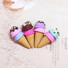 2Pcs Ice cream cone Supplement slime charms Polymer Filler Addition DIY Slime Accessories Toy Lizun slime addition for Child 2024 - buy cheap