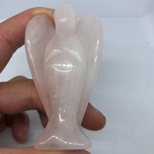 Натуральный кварцевый кристалл Роза, Ангел ручной долото камень украшения дома 2024 - купить недорого