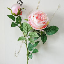 7 pçs/lote ramo Grande rosa flor Artificial falso flores rosa peônia flores queda decoração de casamento casa frete grátis 2024 - compre barato
