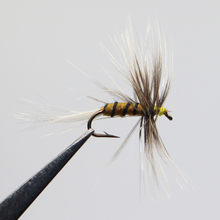 ICERIO-Mosquito de cebra gris, moscas secas, Señuelos de pesca con mosca de trucha #14, 10 Uds. 2024 - compra barato