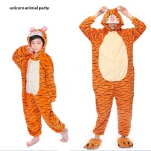 Kigurumi-Pijama de tigre para hombre y mujer, ropa de dormir bonita de dibujos animados de animales para adultos, Cosplay 2024 - compra barato