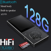 Reproductor MP4 de música HIFI sin pérdidas, con Bluetooth, pantalla HD, altavoz incorporado de 2,4 pulgadas, 16G, tarjeta SD de hasta 2021G, novedad de 128 2024 - compra barato