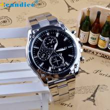 Splendid Fashion Luxury Business About Men Stainless Steel Band Machinery Sport Quartz Watch Masculino Reloje 2024 - buy cheap