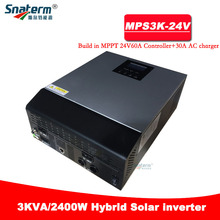 Inversor Solar híbrido MPPT de 3KVA/2400W con cargador Solar de 24VDC 60A MPPT, cargador de CA de 30A DC24V a AC230V 50Hz/60Hz 2024 - compra barato