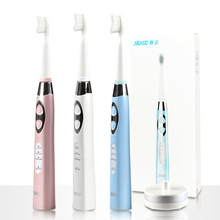 SEAGO Electric Rechargeable Toothbrush Automatic Toothbrush with Timer Sonic Wave Brush Heads Electric Teeth Brush Whiten 2024 - buy cheap