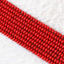 Natural red coral 2x4mm 4x6mm 5x8mm abacus round loose Beads diy jewelry 15"B611 2024 - buy cheap
