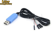 USB к TTL 4-контактный провод со встроенным преобразователем PL2303 USB кабель USB Type-A Разъем поддерживает windows XP/7/8/8. 1/10/... 2024 - купить недорого