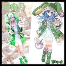 [Stock]+Wig+Shoes+Doll Anime DATE A LIVE Figure Yoshino Hermit Jacket+Dress+Socks Cosplay Costume Halloween Suit For Women Outfi 2024 - buy cheap